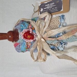 JABOT 💐 OOAK SPRING BOUQUET MOSSIE ANNA ARTISAN DESIGN NWT